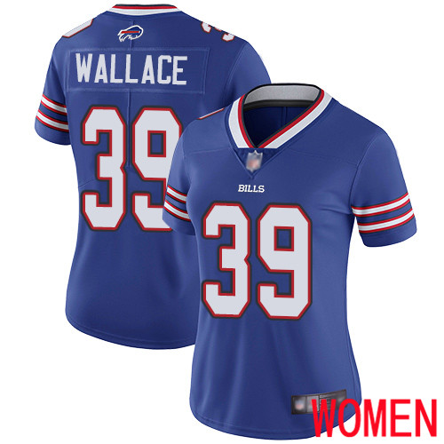 Women Buffalo Bills #39 Levi Wallace Royal Blue Team Color Vapor Untouchable Limited Player NFL Jersey